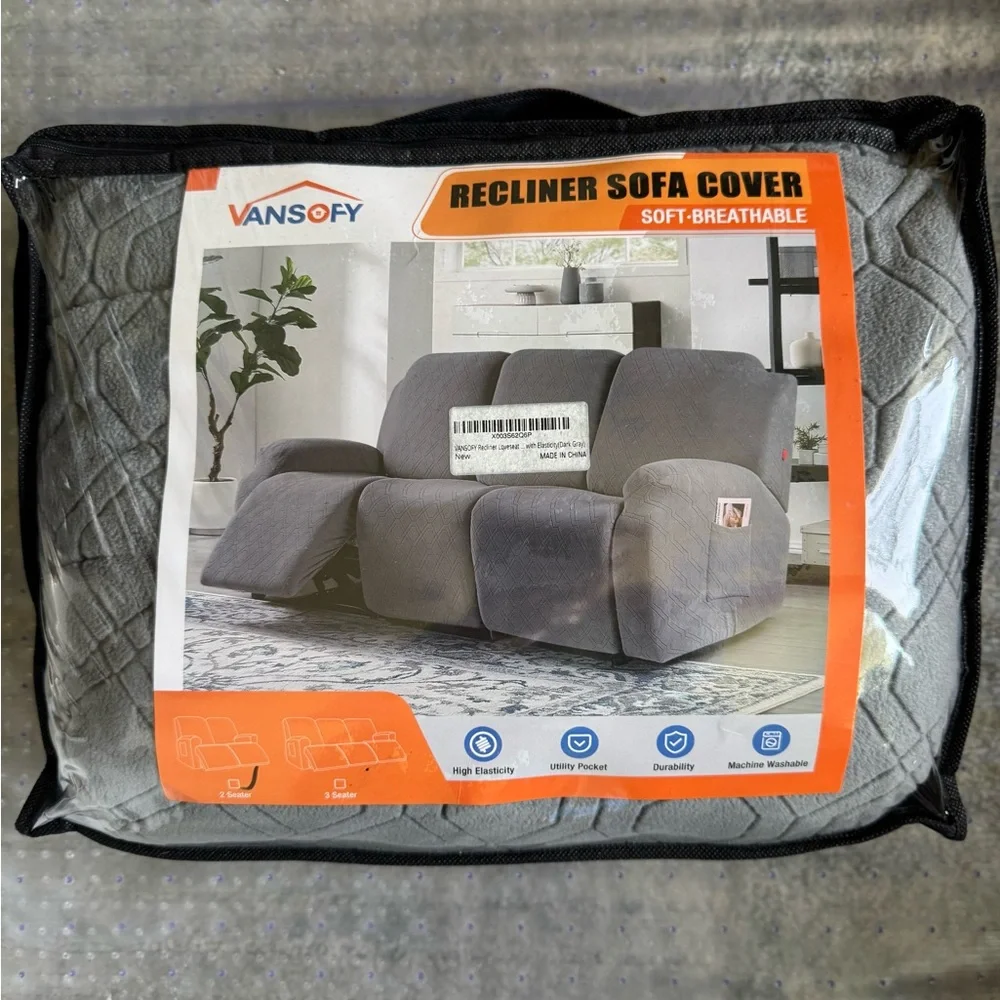 Vans Gray Recliner Sofa Cover